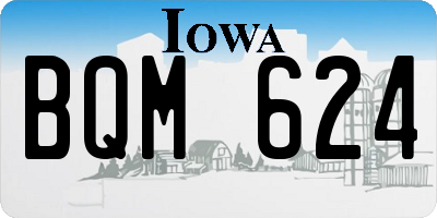 IA license plate BQM624