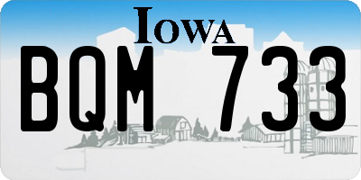 IA license plate BQM733