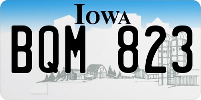 IA license plate BQM823