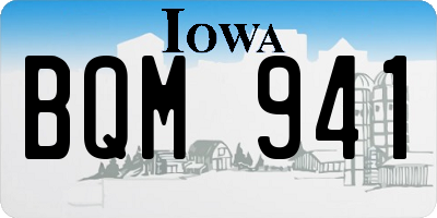 IA license plate BQM941