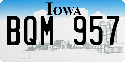 IA license plate BQM957
