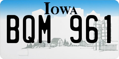IA license plate BQM961