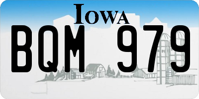 IA license plate BQM979