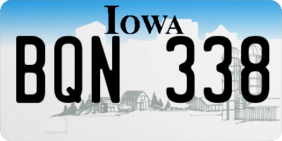 IA license plate BQN338