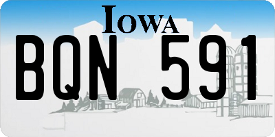 IA license plate BQN591