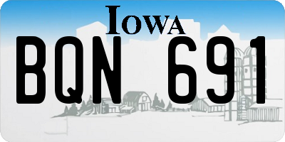 IA license plate BQN691