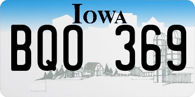 IA license plate BQO369