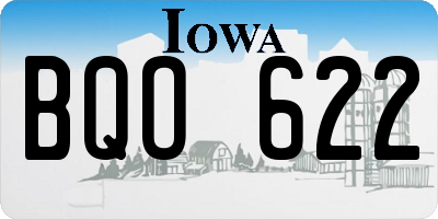 IA license plate BQO622