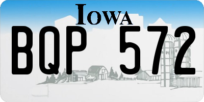 IA license plate BQP572