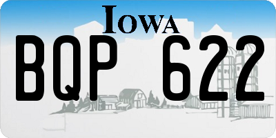 IA license plate BQP622