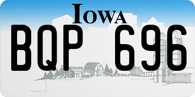 IA license plate BQP696