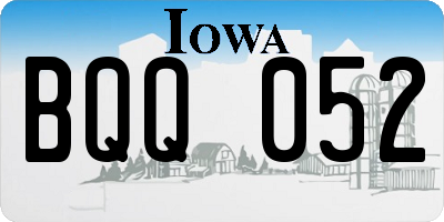 IA license plate BQQ052