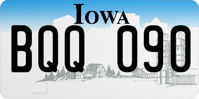 IA license plate BQQ090