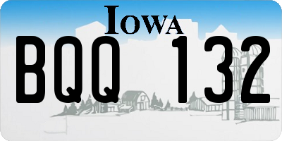 IA license plate BQQ132