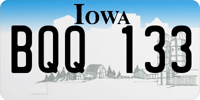 IA license plate BQQ133