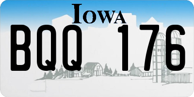 IA license plate BQQ176