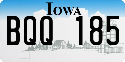 IA license plate BQQ185