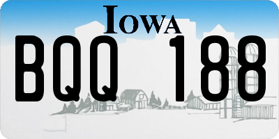 IA license plate BQQ188