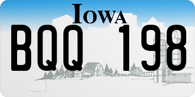 IA license plate BQQ198