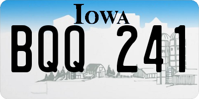IA license plate BQQ241