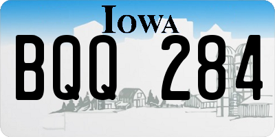 IA license plate BQQ284