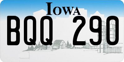 IA license plate BQQ290