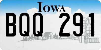 IA license plate BQQ291