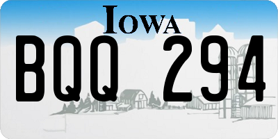 IA license plate BQQ294