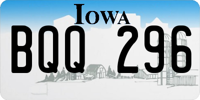IA license plate BQQ296