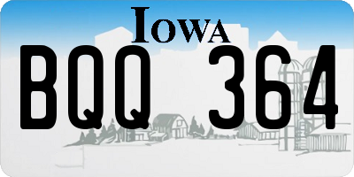 IA license plate BQQ364