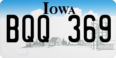 IA license plate BQQ369