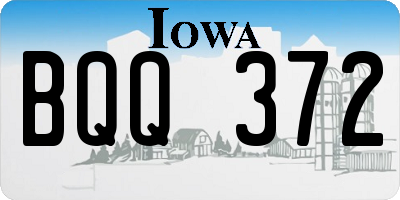 IA license plate BQQ372