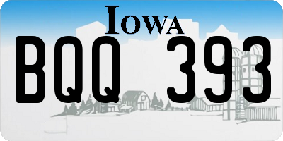 IA license plate BQQ393