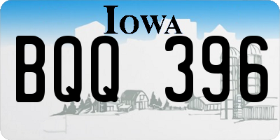 IA license plate BQQ396
