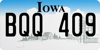 IA license plate BQQ409