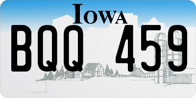 IA license plate BQQ459