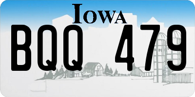 IA license plate BQQ479