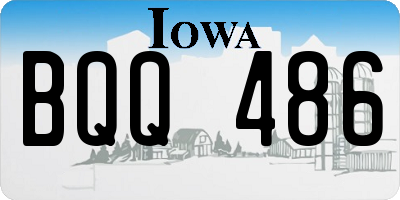 IA license plate BQQ486