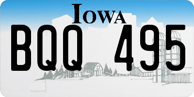 IA license plate BQQ495