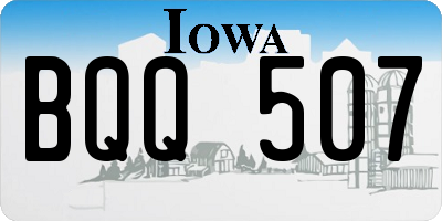IA license plate BQQ507