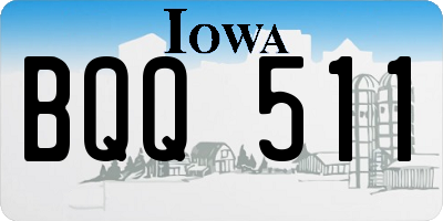 IA license plate BQQ511
