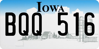 IA license plate BQQ516