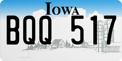 IA license plate BQQ517