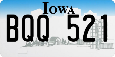 IA license plate BQQ521