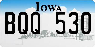 IA license plate BQQ530