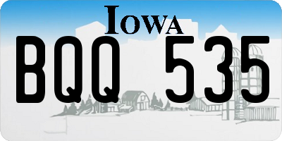 IA license plate BQQ535