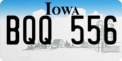 IA license plate BQQ556