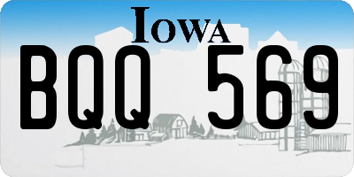 IA license plate BQQ569