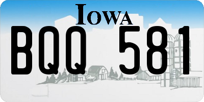 IA license plate BQQ581