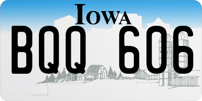 IA license plate BQQ606